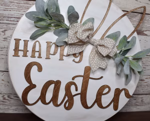 Happy Easter Ears Door Hanger