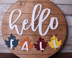 Hello Fall Door Hanger